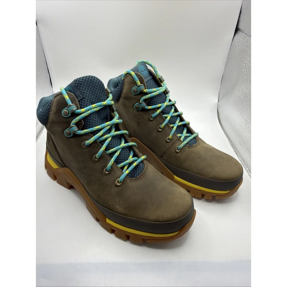 Timberland Jenness Falls Womens Olive‎ Green Waterproof Hiking Boots Size 7.5